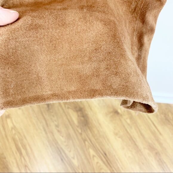 Vintage Siena Studio Brown Washable Suede Leather Pants w/Zip/Tasseled Pockets 8 - Picture 11 of 15